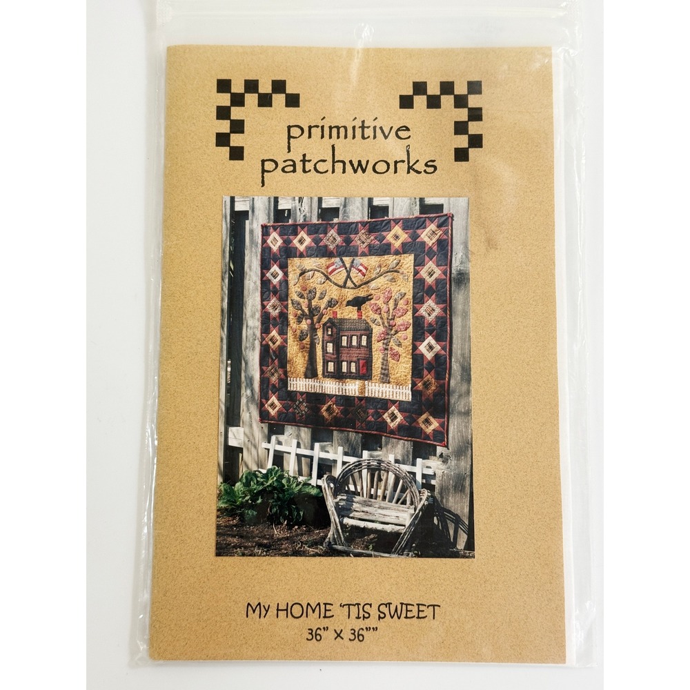 Primitive Patchworks Quilt Pattern Multi My Home Tis Sweet Folk Art
